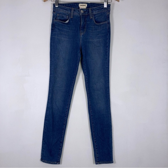 L'AGENCE Denim - Lagence Women’s Jeans 25 Dark Blue Denim Ultra Hight Rise Skinny